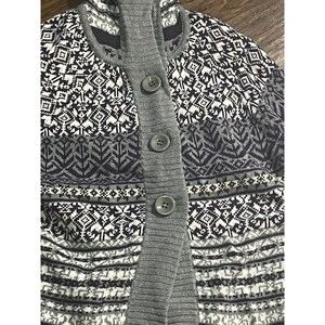 Fashion Bug Large Hooded Fair Aisle Purple Sweater